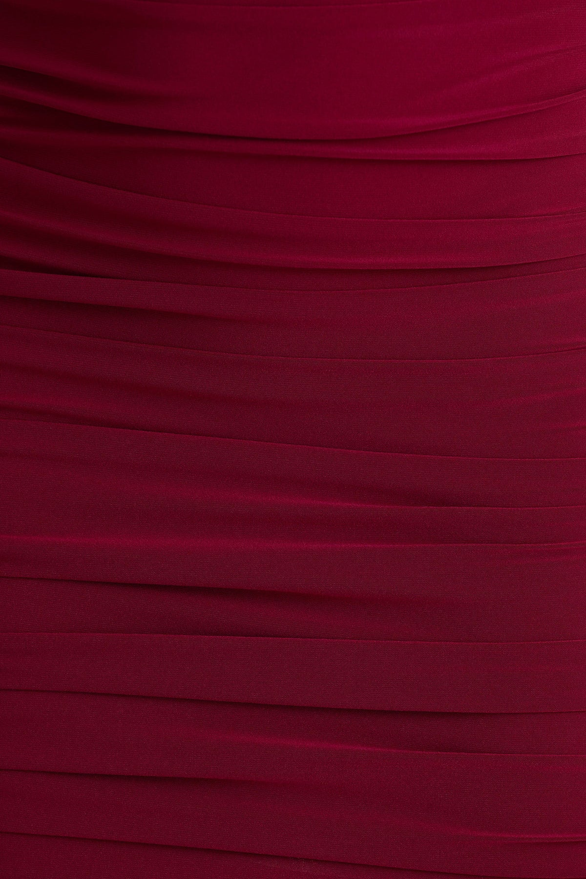 Missy | Burgundy Mini Dress With Cape-Sleeve And Ruched Detailing